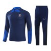 Tréninkový Mikina Paris Saint-Germain Quarter Zip Navy 2022-23 pro Děti